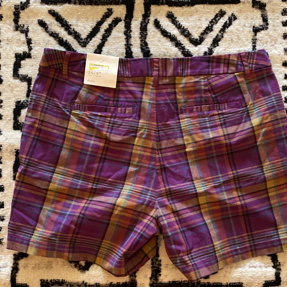 A New Day Target Colorful Plaid Shorts Size 14 - Picture 2 of 6
